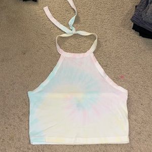 me to we womens tie dye halter top